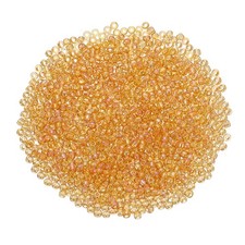 2000Pcs Glass Seed Beads 2mm Mini Glass Seed Spacer Bead Gold