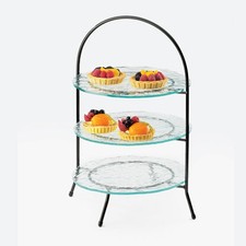 Cal-Mil CalMil 9771013 3Tier Black 8 1/2 in Bowl/Plate