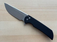 BRAND NEW Pro-Tech Mordax Solid Black Handle Stonewash Magnacut Protech Free Shp