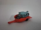 Vintage Matchbox Lesney #38 Honda Motorcycle & Orange Trailer