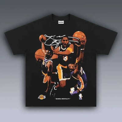 Basketball Mamba Style Graphic T-Shirt Vintage Athlete Dunk Streetwear Tee