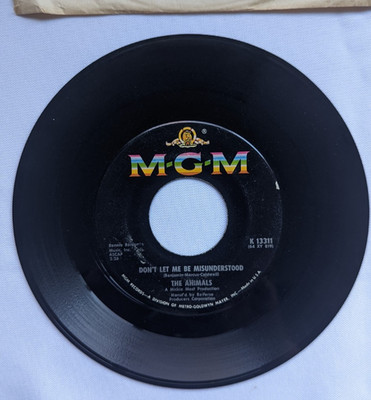 The Animals - Don't Let Me Be Misunderstood/ Club A-GoGo 45 RPM Record