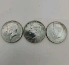 1965,67 & 68 Kennedy Half Dollar 40% Silver Ungraded Uncertified Circulated