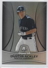 2010 Bowman Platinum Prospects Thin Stock Refractor /999 Dustin Ackley #PP6 0c2