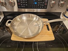 Pre Owned CALPHALON 1392-12" Skillet Stainless Steel frying pan