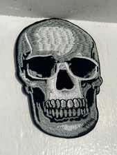 - Skull Themed Patch Free Shipping Biker Creepy Horror