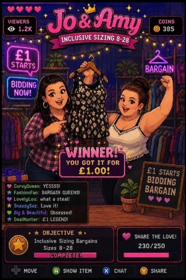 £1 Starts - Ladies Clothing Sizes 8-30 - New & Preowned Bargains!