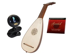Roosebeck 8-Course Travel Lute + Extra String Set + Clip-on Tuner