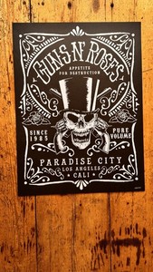 Guns N Roses - Tour  Lithograph /  Poster - Paradise City  -  2016