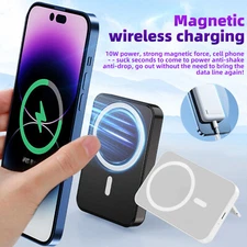 20000mAh Magnetic Power Bank Magsafe Wireless Battery For iPhone 16/15/14/13/12