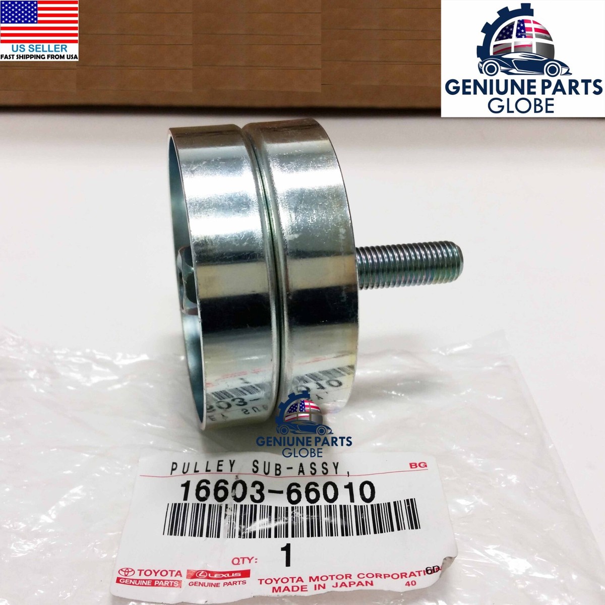 GENUINE OEM TOYOTA LAND CRUISER LX450 4.5L DRIVE BELT IDLER PULLEY