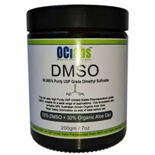 200gm 70% DMSO/30% Aloe Vera Gel 99.995% US Pharma Grade Dimethyl Sulfoxide