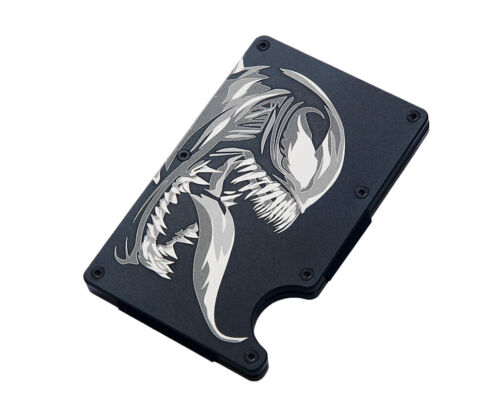 Marvel Venom RFID Blocking Money Clip Aluminum Metal Credit Card Holder Wallet - Picture 7 of 11