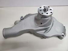 Chevy Bbc 454 High Volume Aluminum Short Water Pump Satin Twisted Wedge Chevy Bbc 454 High Volume Aluminum Short Water Pump Satin Twisted Wedge
