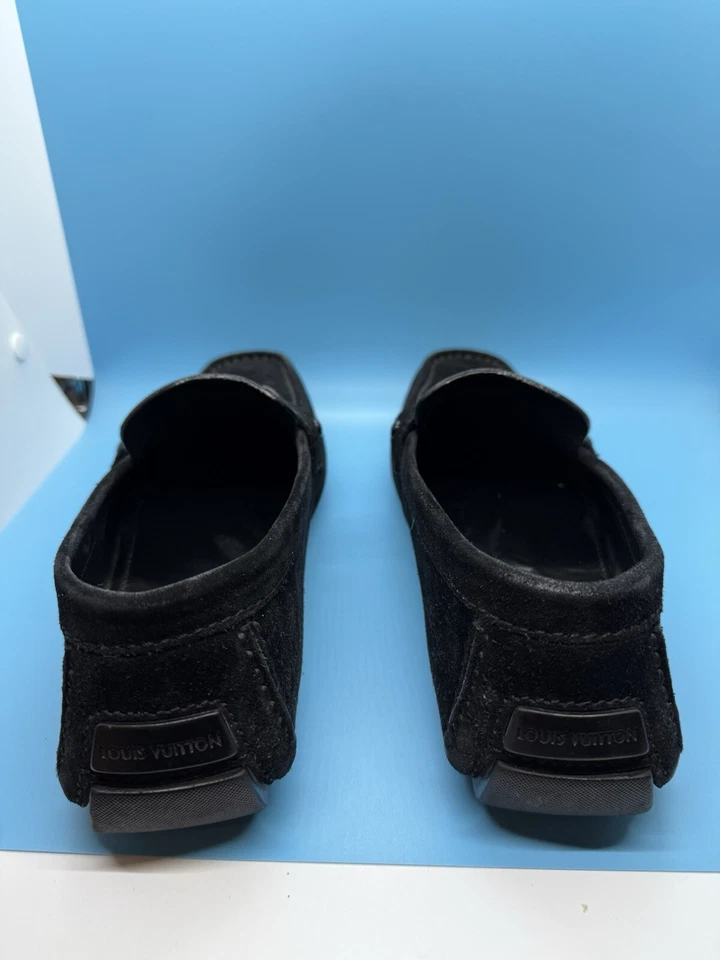 Louis Vuitton Para Hombre Negro Gamuza Mocasín Driver Reino Unido 7.5 Zapatos Se Adapta a EE. UU. 8.5 Foto 2 de 4