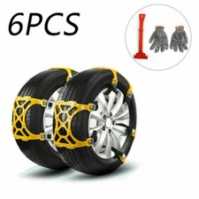 6x Universal Snow Tire Chains Of Car Suv Thickened Anti-skid Emergency Strap Us 6x Universal Snow Tire Chains Of Car Suv Thickened Anti-skid Emergency Strap Us