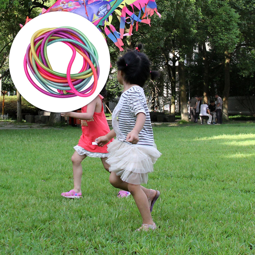 5 Pcs Rubber Band Jump Rope Girl Toy for Kids Elastic Fitness Game