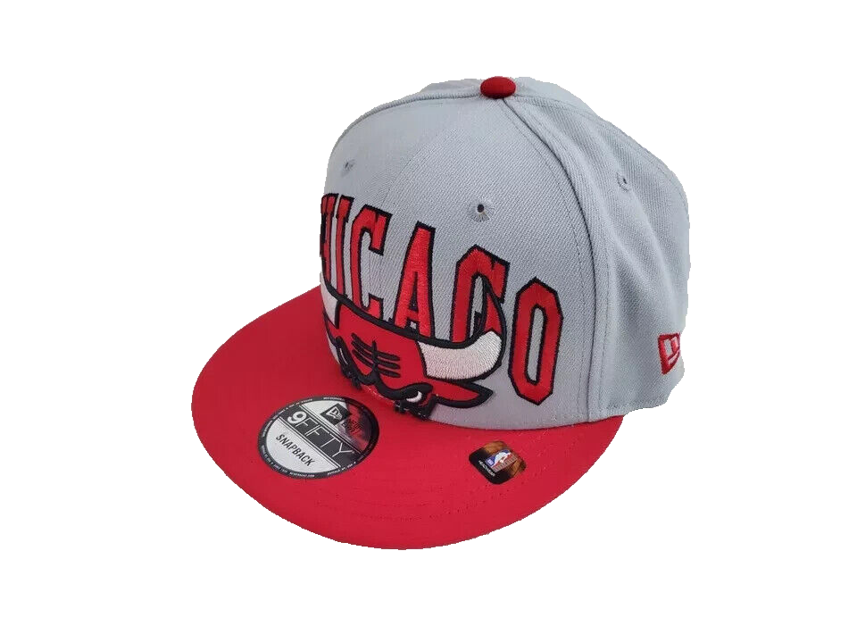 Chicago Bulls Hat Tip Off Gray Red New Era 9Fifty Snapback Cap