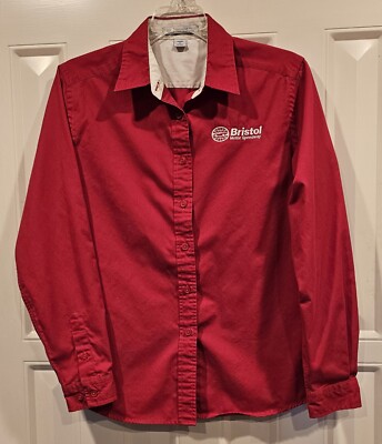 Port Authority Women's Button-Up Shirt Bristol Motor Speedway Red