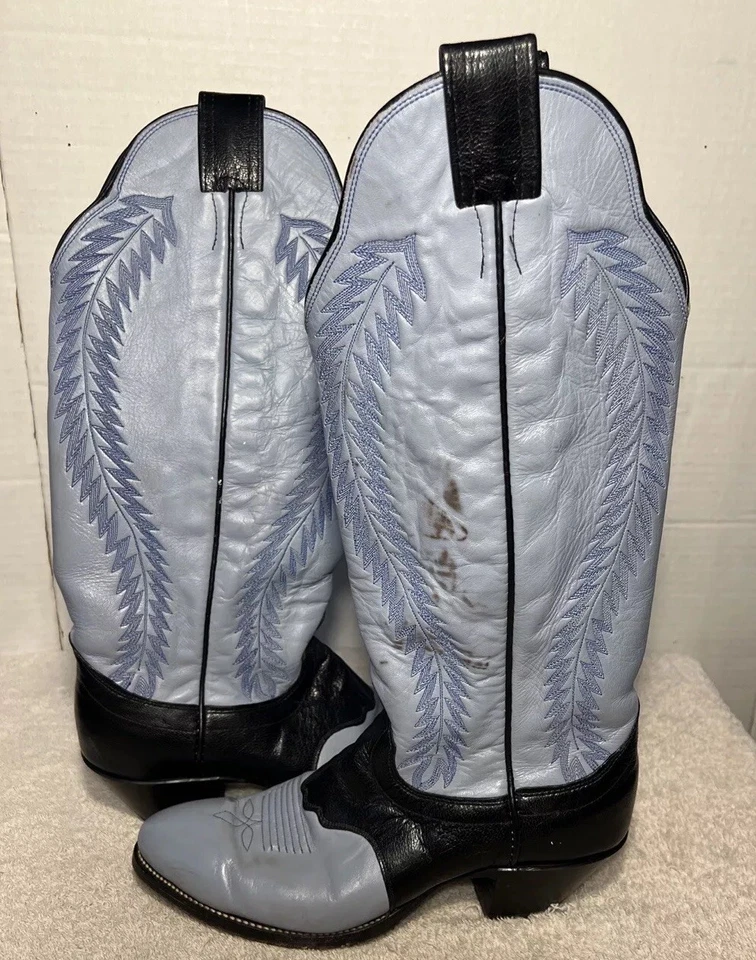 BOTAS DE MONTAR MUJER OLATHE 19" CUERO BUCKAROO WESTERN VAQUERO TALLA 8.5 C Foto 2 de 4