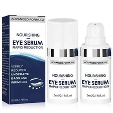 2 PCS Rapid Reduction Eye Serum, Anti Aging Serum Visibly Reduces Under-Eye Bags