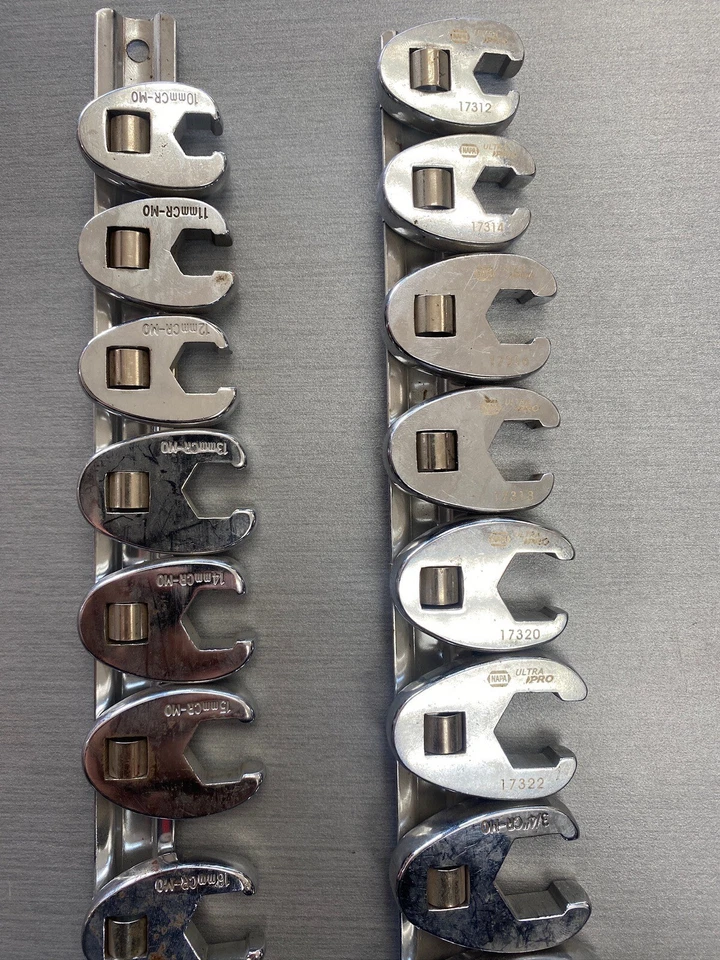 Набор гаечных ключей ULTRAPRO Crowfoot — 10 штук — метрические - Изображение 2 из 3