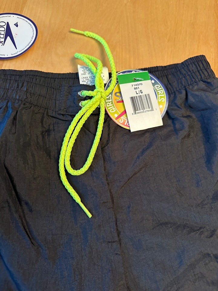 NWT VINTAGE SPEEDO GIRLS COLORBLOCK SWIMSUIT + MATCHING SHORTS SZ 16 eBay