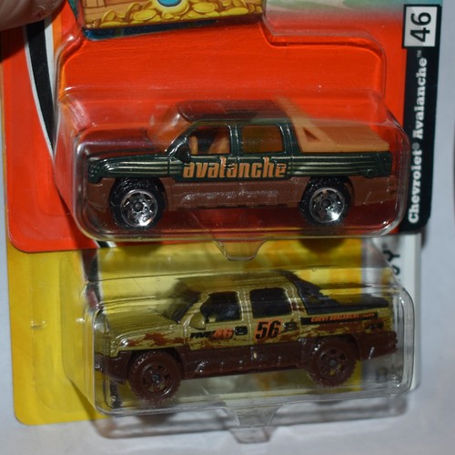 Matchbox Chevrolet Avalanche Pickup 46 & 86 lot de 2 différents, vert 2005 2007 eBay