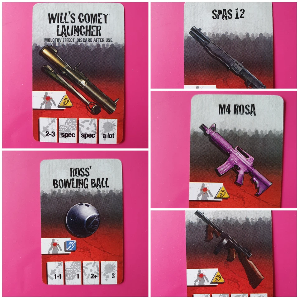 CMON Zombicide Cards Kickstarter Pimp Weapons Season 1 / 2 / 3 - Card Ross Will AK-47