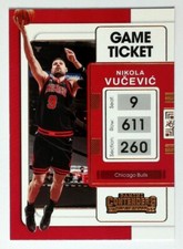 2021-22 Panini Contenders Game Ticket Bronze Parallel #66 Nikola Vucevic Bulls