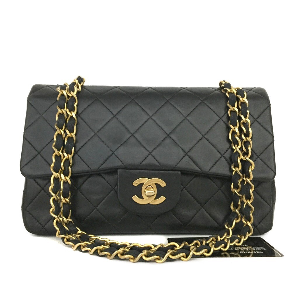 CHANEL Double Flap 23 Quilted CC Lambskin w/Chain Shoulder Bag/4AE0397