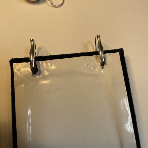 Sterling Silver Plated White Setting Earrings Vintage New - Picture 5 of 5