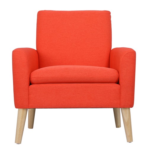 Accent Single Sofa Upholstered Fabric Chairs Arm Chair Furniture for Living Room - Picture 39 of 56