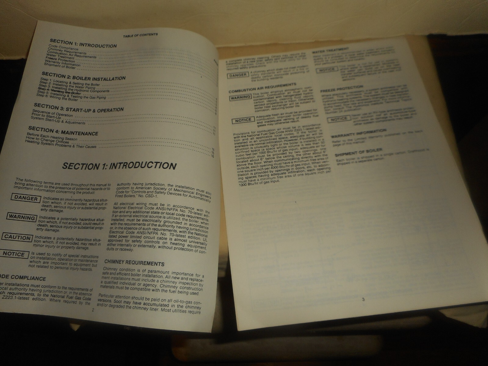 HYDROTHERM GAS FIRED HYDRONIC CAST IRON BOILER Model HCC Series