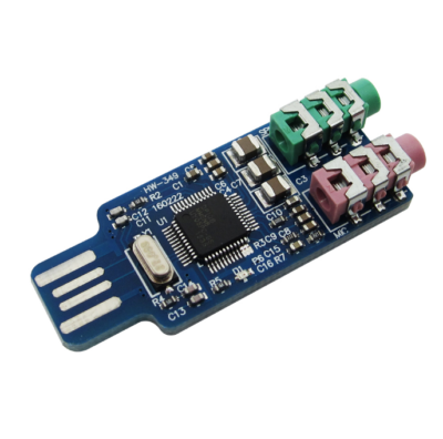 External USB Audio Module CM108 USB External Sound Card Module - Plug ...