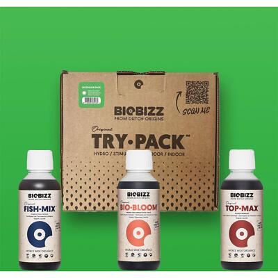 BioBizz Try-Pack Outdoor Grow Dünger Set inkl Fish-Mix Bio-Bloom Top-Max