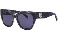 Longchamp LO741S 406 Sunglasses Women's Textured Blue/Solid Blue Cat Eye 55mm