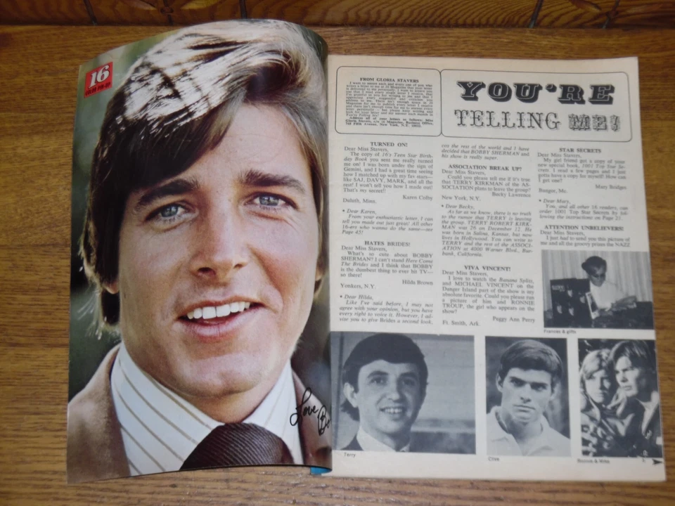 Vintage Teen Magazine - 16 Magazine - Vol. 10 No. 9 Feb 1969 Foto 3 de 4