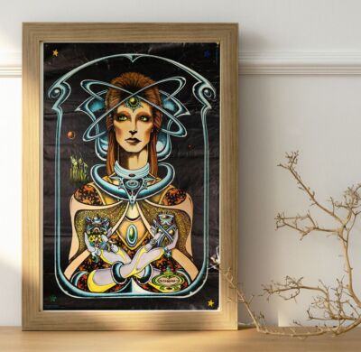 David Bowie Ziggy Stardust 1972 Konzert Live Tour Repro Poster - 36''x24''