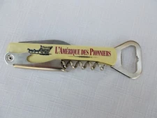American pioneer French  wine  opener sommelier corkscrew Wagon Prairie Schooner