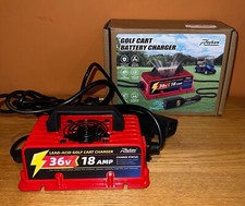 Roykaw 18 Amp 36 Volt Golf Cart Battery Charger for EZGO TXT w/D Type Plug