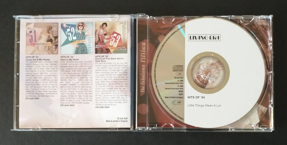 Hits Of '54 Little Things Mean A Lot CD VA 2005 Living Era UK Import 50s Oldies - Image 3 of 4