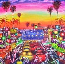 Mikhail Khodzhayants Newport Avenue San Diego California Original Painting