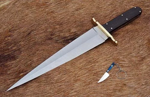 CUSTOM HAND MADE D2 STEEL HUNTING KNIFE ARKANSAS TOOTHPICK DAGGER SWORD