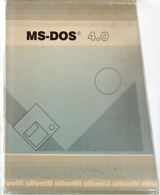 MS-DOS 4.0 Aa.vv. Olivetti 1989 Dokumentation ohne Diskette