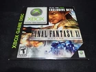 Final Fantasy XI 11 Online Demo Disc Microsoft Xbox MINT condition COMPLETE!