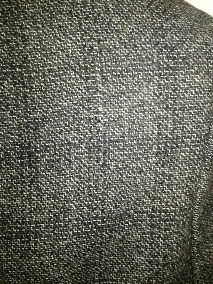 Henry Grethel Твидовый Sport пальто куртка Blazer мужской размер 43R шерсти серый чек - Изображение 4 из 4