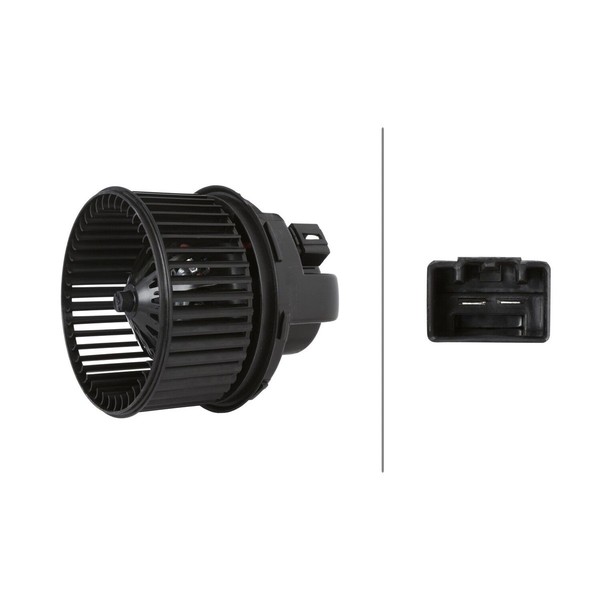 InnenraumgebläSe 12 V 180 W 2-Polig Hella Passend FüR U.A. Ford Focus-image
