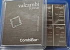 Valcambi 10x10 Gram .999 Silver Combi Bar 100 Grams In Assay Card