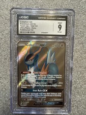 Cobalion GX (Full Art) 168/181 Sm-Team Up Holo Cgc 9 Graded Error Rare on eBay